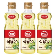 해표 맑고 신선한 식용유, 900ml, 3개