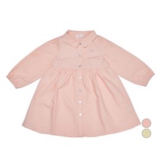 女童小領襯衫裙