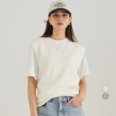 ELLE PARIS 데일리 브이넥 니트 베스트