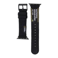 NATIONAL GEOGRAPHIC 國家地理 Smart Watch Nato Slim Strap 潮流錶帶, 黑色, 1個