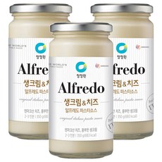 청정원 생크림 앤 치즈 알프레도 파스타소스, 350g, 3개