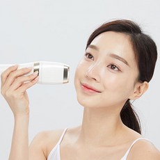 듀얼소닉 럭셔리 뷰티 탄력 피부 마사지기 + 블루밍 모이스처 젤 250ml 세트, JOMT-AH-02A, 화이트