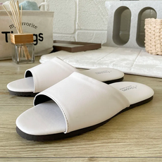 TAIWAN SLIPPER 台灣犀利趴 經典系列 皮質室內拖鞋, L(26.5cm), 柔軟, 舒柔米, 1雙