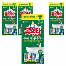 홈스타 맥스 세면대 배수관 클리너, 230ml, 4개