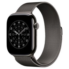 Apple 2025 Apple Watch S11 鈦金屬, 46mm, 石瓦色 + M/L石瓦色米蘭式錶環, GPS+Cellular