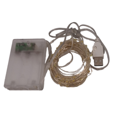 100頭銅線燈 (USB+電池盒), 四彩, 1組