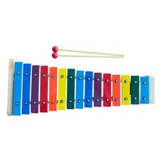 KingRosa 15音鐵琴 附琴袋 + 琴鎚, 彩色, 培養寶寶音樂感知能力, 1組