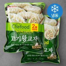 쉐푸드 고기왕교자 (냉동), 385g, 2개입