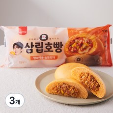 삼립호빵 발효미종 듬뿍피자 호빵 4개입, 360g, 3개