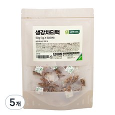 자연지인 생강차 티백, 1g, 50개입, 5개