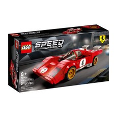 LEGO 樂高 76906 Speed系列 1970 Ferrari 512 M Set, 附帶賽車手人偶及安全頭盔, 可拼砌展示, 1盒