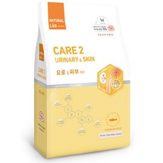 네츄럴랩 케어2 요로&피부 유기농 70% 고양이 기능성 건식사료, 2.5kg, 1개