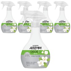 샤프란 케어 데오엑스 섬유탈취제 프레쉬 자스민향 본품, 500ml, 5개