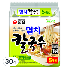 농심 멸치 칼국수, 98g, 30개