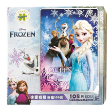 HUNDRED PICTURES 百耘圖 Frozen冰雪奇緣 拼圖 Set, 108片, 尺寸182x257mm, HPD0108-305, 1盒