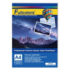 Fullcolors 全彩 噴墨亮面相片紙, A4, 60張