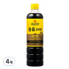 송표 프라임 양조간장, 900ml, 4개