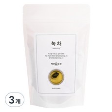 청년농원 저온가공 제주 녹차 삼각티백, 1g, 50개입, 3개