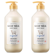 샤워메이트 산양유 바디워시 오리지널, 800ml, 2개