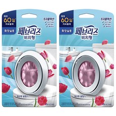페브리즈 화장실용 비치형 방향제 본품 향긋한 꽃향기, 6.3ml, 2개