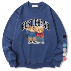 ILLUSO 特殊棉質標準 Bestie Bear 男女通用運動衫 基本版型
