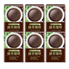 UDR 專利綠茶咖啡 SOD-Like, 高活性酵素, 高品質綠咖啡豆含綠原酸, 高純度日本綠茶, 八大無添加, 1.5g, 10包, 6盒