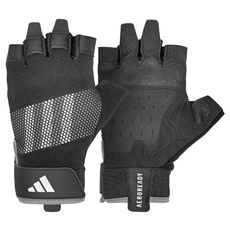 adidas 愛迪達 專業透氣訓練手套, 黑色, 1雙