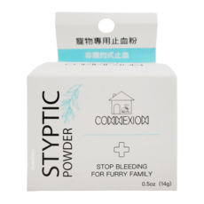 CONNEXION 寵物專用止血粉, 快速止血, 適用於犬貓鳥, 0.5oz (14g), 1盒