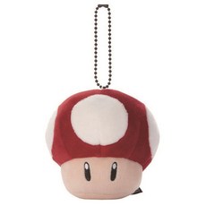 Nintendo 任天堂 瑪利衝刺蘑菇吊飾 珠珠吊飾改安全扣 可愛造型 遊戲周邊, 1入