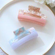 로시끌레르 투톤 사각 헤어집게핀 2종 세트