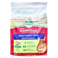 OXBOW Essentials系列 成兔飼料配方, 營養完整兔子食品, 4.53kg, 1袋