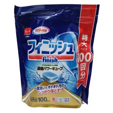 finish 超大量洗碗機專用餐具清潔錠 100顆, 500g, 1包