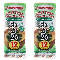 마루코메 즉석미소 미역 12식, 216g, 2개