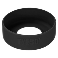 TYESO 盒裝矽膠保溫杯杯底保護套【大】黑ø76~79mm, 防刮耐磨, 1入, 黑, ø76~79mm