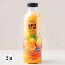 썬업 오렌지주스, 3개, 750ml