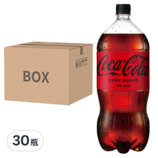 Coca-Cola 可口可樂 Zero,2公升大容量30瓶箱裝，暢飲無負擔，享受清涼暢快, 2L, 30瓶