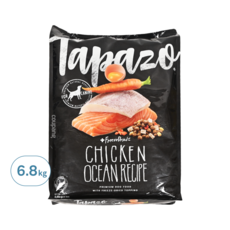 Tapazo 成幼犬 凍乾三重奏, 低敏海魚配方, 優質飼料, 雞肉凍乾佐餐, 風乾胡蘿蔔, 6.8kg, 1袋