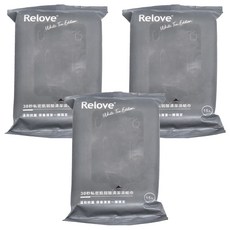 Relove 30秒私密肌弱酸清潔濕紙巾, 專利紅柿萃取 瓦解異味, 添加蔓越莓精華 低分子玻尿酸, 輕便設計 方便攜帶 15張入, 15張, 3包