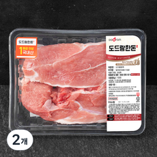 도드람한돈 앞다리살 1등급 보쌈용 (냉장), 1kg, 2개