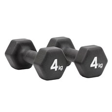 adidas 愛迪達 六角訓練啞鈴 ADWT-10004 20.7 x 9.6 x 8.6cm 黑色 4kg 2入, 8kg, 1組