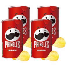 프링글스 오리지날 스몰 캔, 53g, 4개