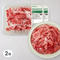 한돈 앞다리살 불고기용 (냉장), 1kg, 2개 2개, 1kg