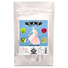 FANGS 方氏 瘦瘦茶, 油切綠茶 瑪黛茶 大馬士革玫瑰花瓣 檸檬草, 5g, 15包