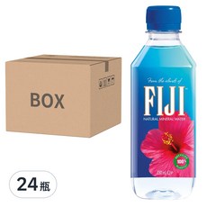 FIJI 斐濟 天然礦泉水, 富含二氧化矽, 口感柔和順暢, 健康選擇, 330ml, 24瓶