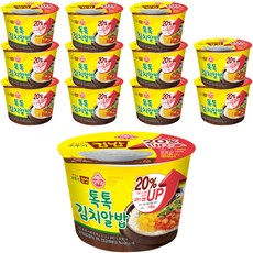오뚜기 맛있는 컵밥 톡톡김치알밥, 222g, 12개