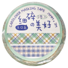 德德小品集 細碎的美好和紙膠帶 15mm x 3m 2個, 無風島, 1組