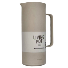 Peacock 日本孔雀 Living Pot 時尚保溫壺/不鏽鋼水壺/桌上壺 1.0L - 雪山白, 1L, 1個