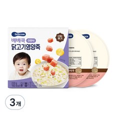 베베쿡 후기 닭고기영양죽 실온이유식 2p, 닭고기, 220g, 3개