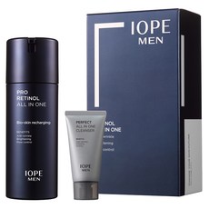 IOPE 艾諾碧 男士多合1維生素A精華液+完美洗面乳套裝，抗皺，亮白，毛孔護理, 1組
