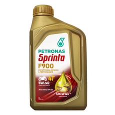 PETRONAS Sprinta F900 4T 全合成機油, 5W-40, 1L, 機車用機油, 重機 擋車 速可達 皆可用, 1瓶